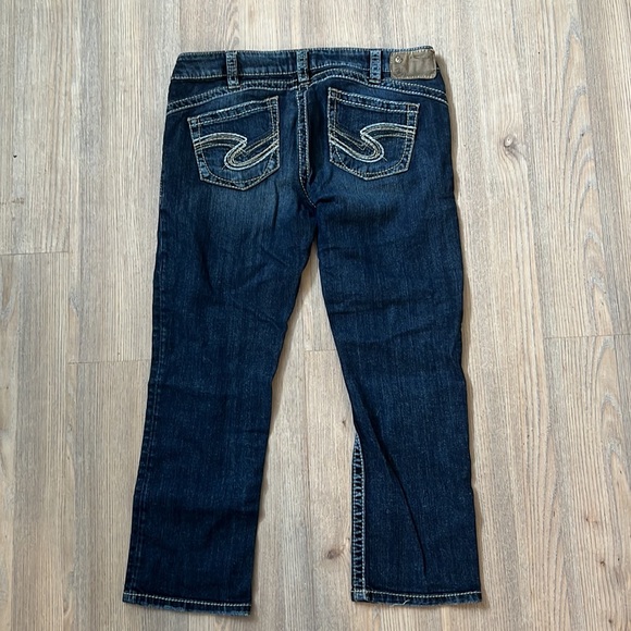 Silver Capri Jeans - Picture 2 of 2